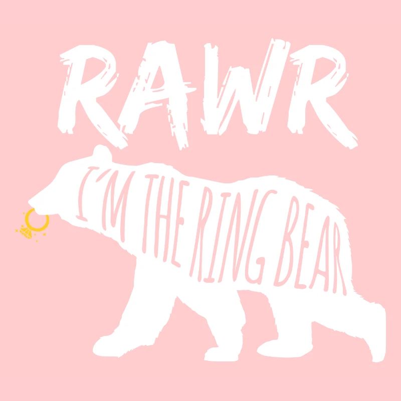 Rawr Ich bin der Ringbär Ringträger Hochzeitsgeschenk