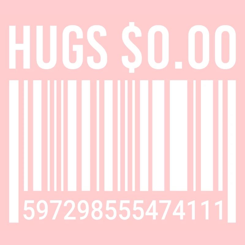 Drôles de câlins pour le code à barres zéro dollar
