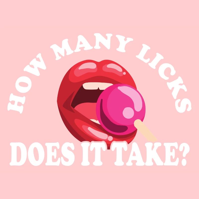 Adult Joke How Many Licks Does It Take Retro