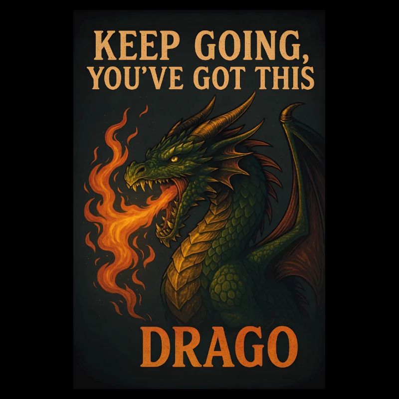 Keep Going, You’ve Got This – Drache-Design