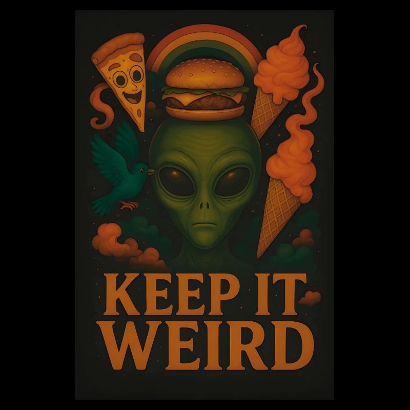 Keep It Weird - Conception extraterrestre amusante