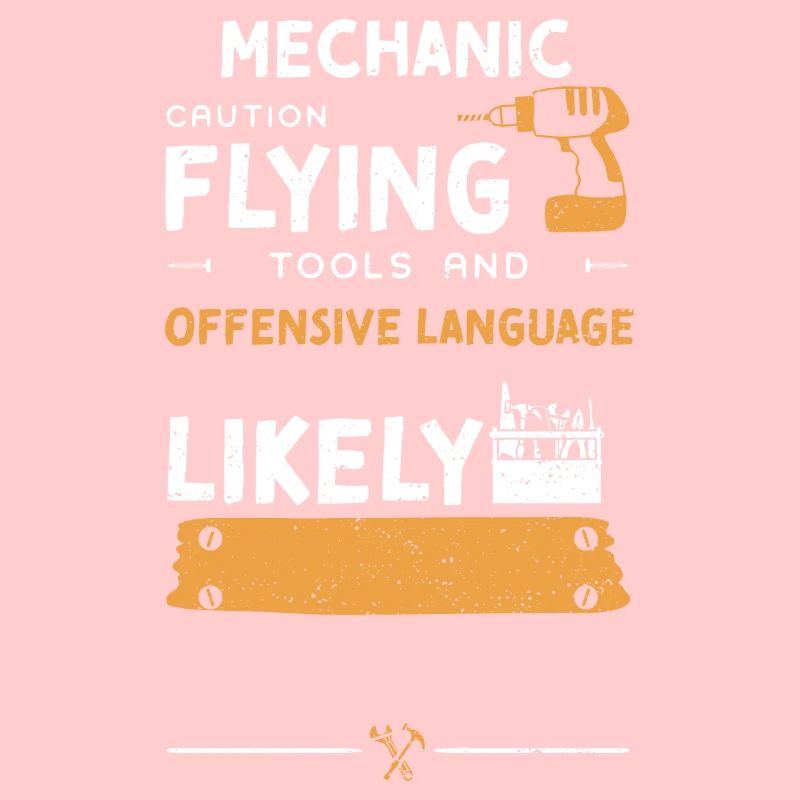 Mechanic Caution Flying Tools on...