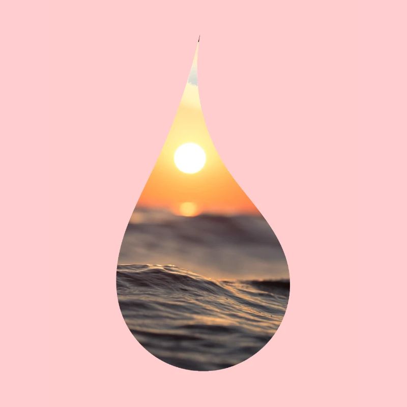 Goutte dans l'océan
