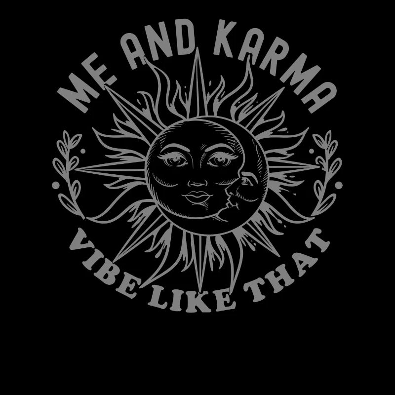 Moi et Karma Vibe Comme ça Le karma est un chat