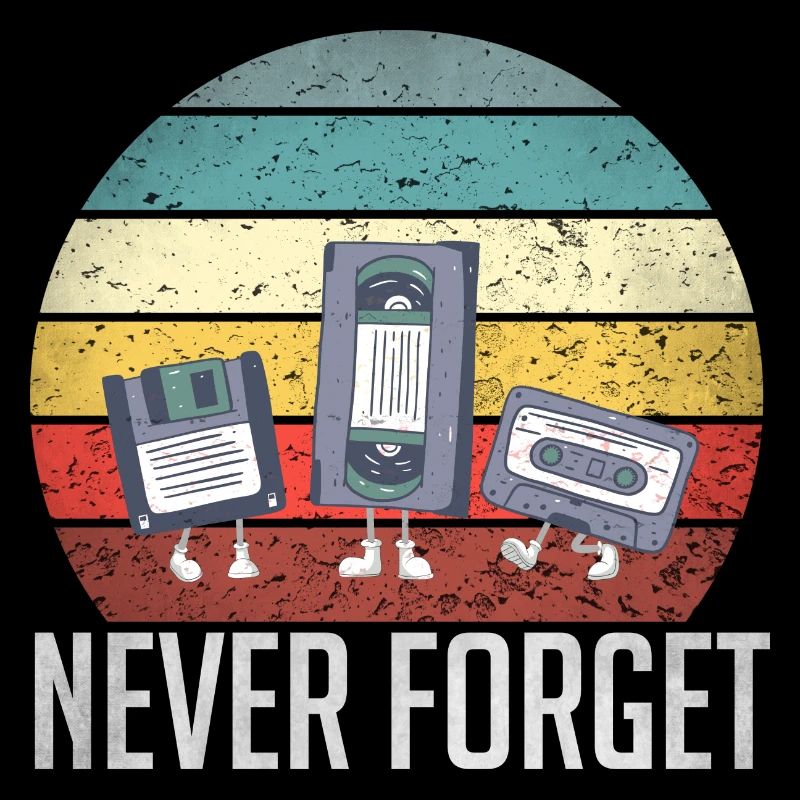 Never Forget 80 rétro 90 disquette technique