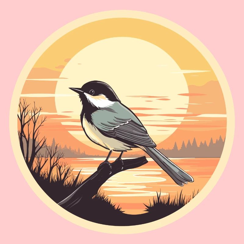 Chickadee bird