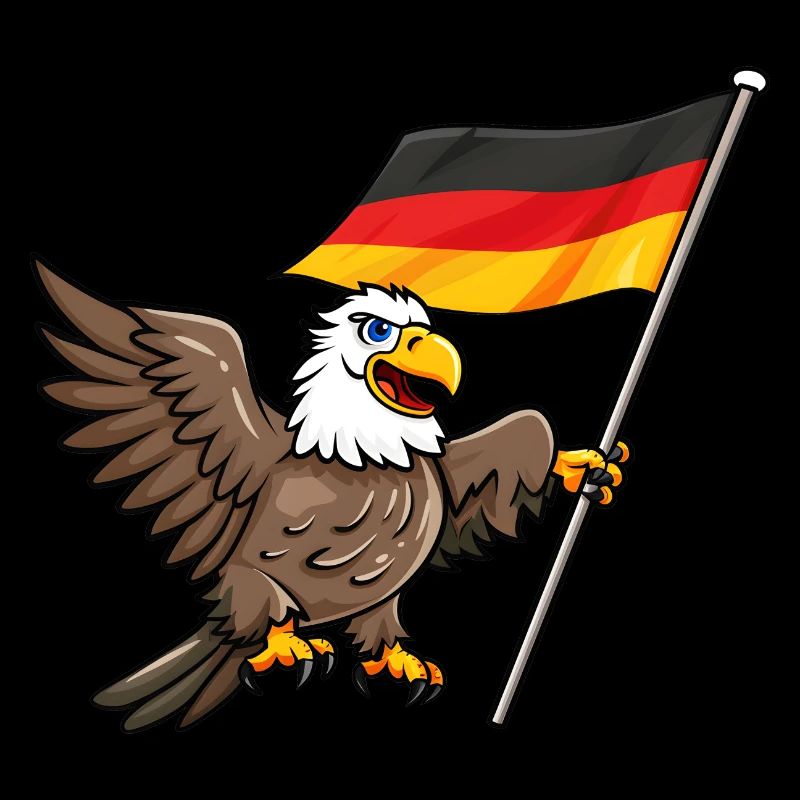 Deutschland Adler Germany Flag Eagle