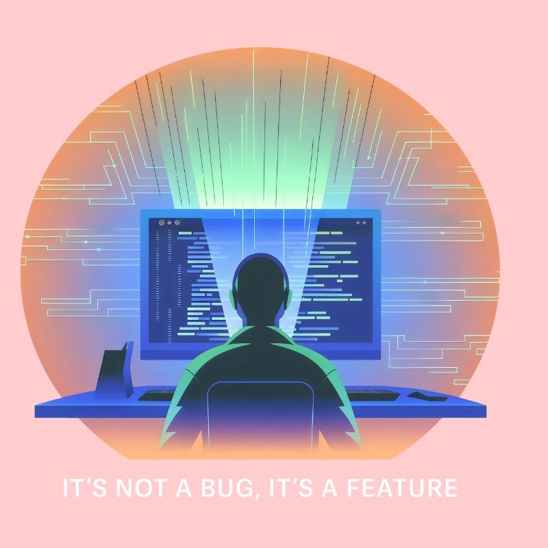 its not a bug its a feature Programmierer Software