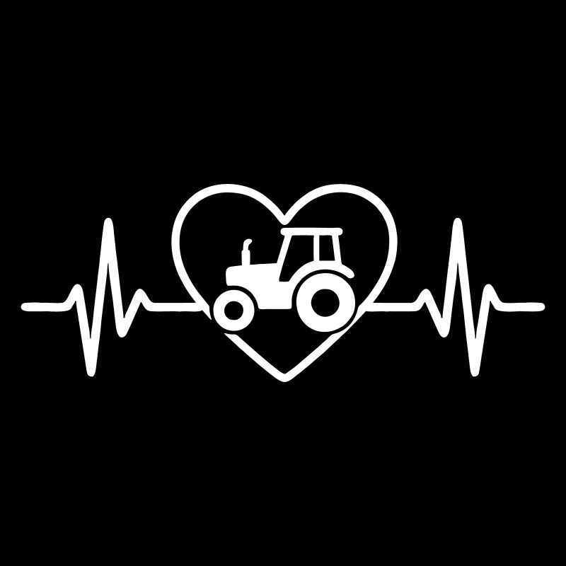 Farmer Tractor Heart Profession