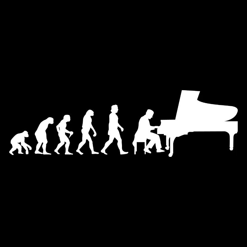 Cadeau de piano de joueur de piano Evolution pianiste