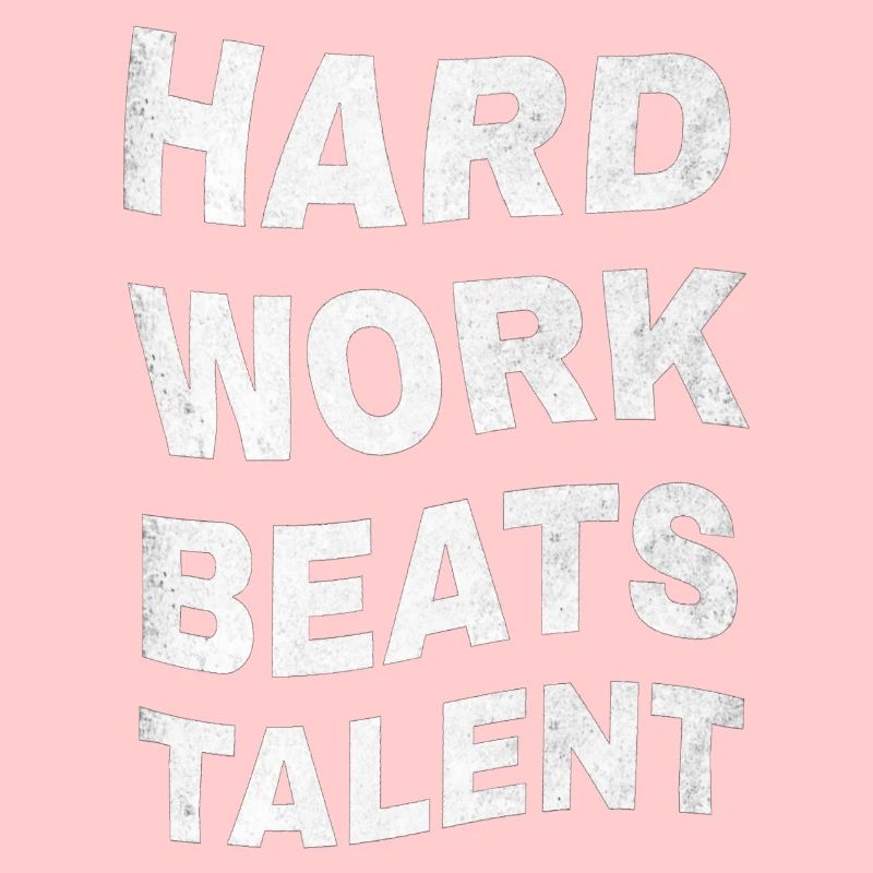 Hard Work Beats Talent Motivational Quote Workout