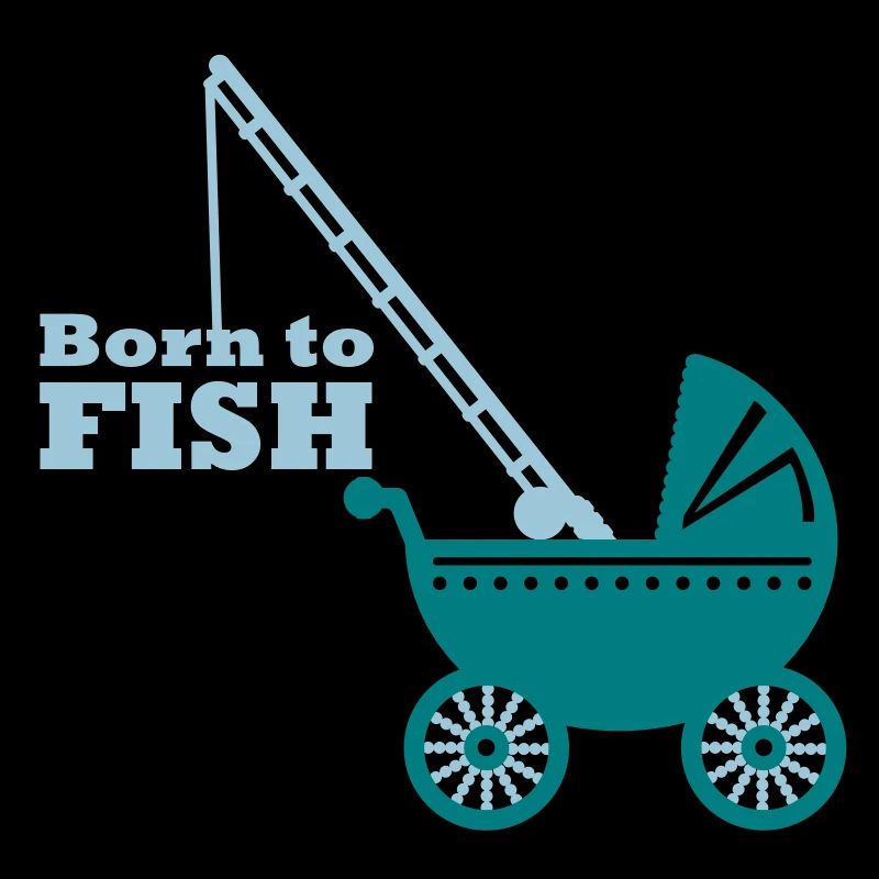 born to fish (pram, 2c)