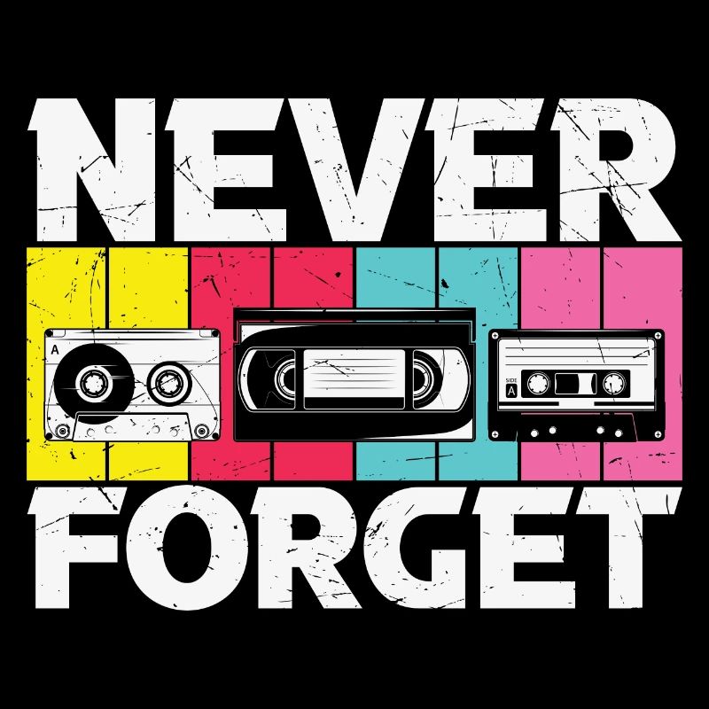 Cassette Floppy VHS Retro Childhood Memory