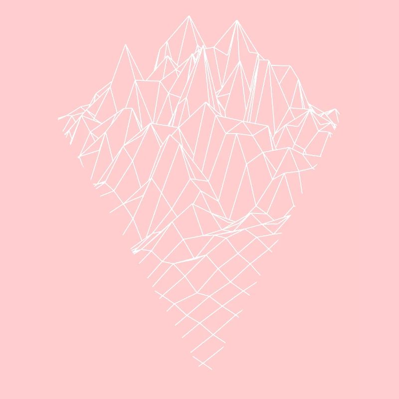 Berg Graphik Vector Sketch Style