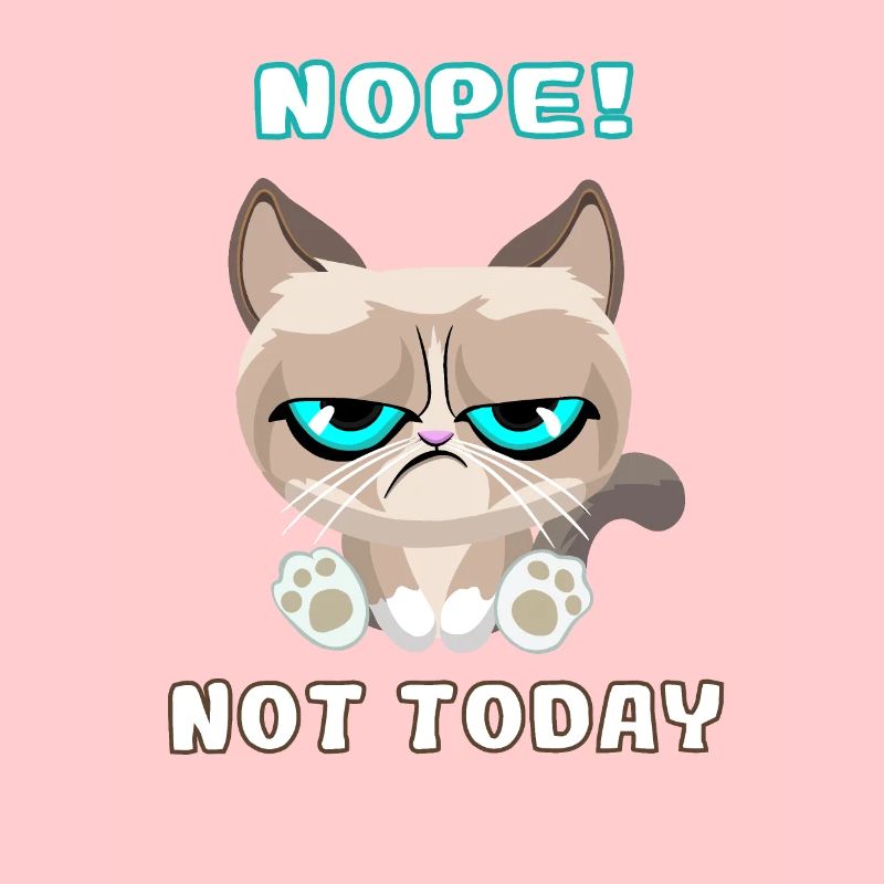 Grumpy Cat, Dackelkatze, Nope, Not Today