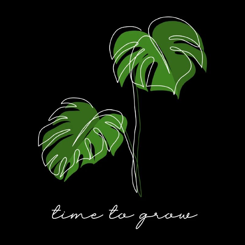 Monstera, Linéaire, plan, plante, Leaf, Minimal