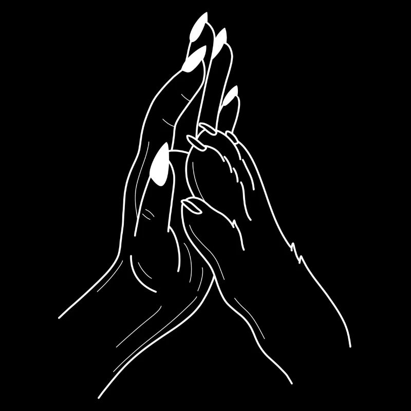Hand Pfote Highfive