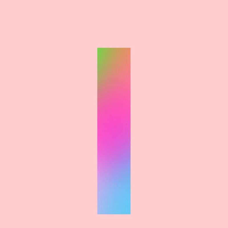 Regenbogenstreifen durch die Mitte