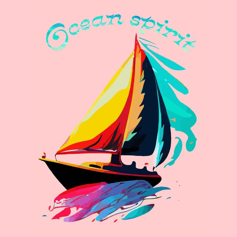 Geist des Ozeans. Segelschiff