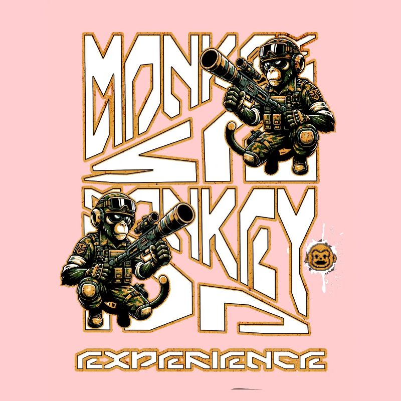 Monkey se monkey do pour acquérir de l’expérience de paintball