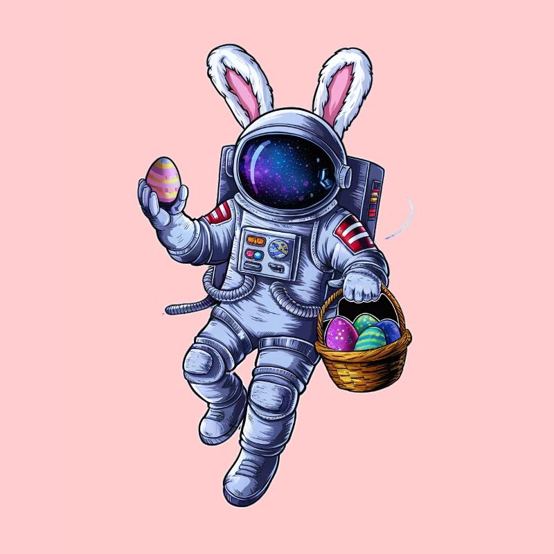 Space Easter Bunny and Egg Hunt