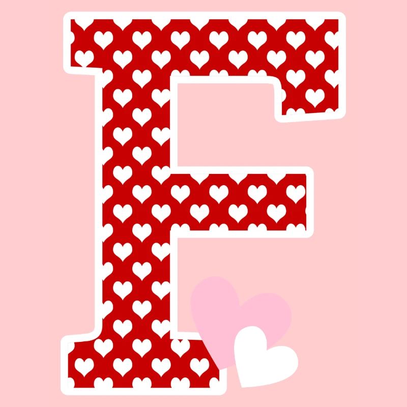 Buchstabe F Herz