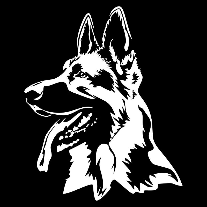 German shepherd head "Black Edition"