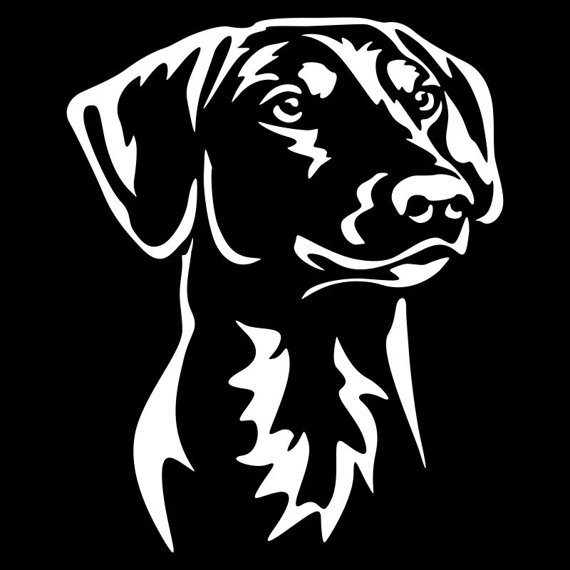 German Pinscher Head "Black Edition"