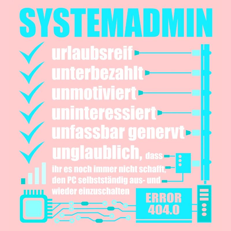 Systemadministrator, IT-Support, Netzwerkadmin, PC