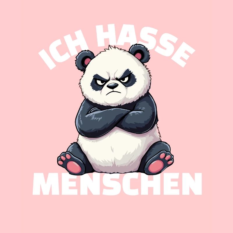 Grumpy Panda Hates People Design