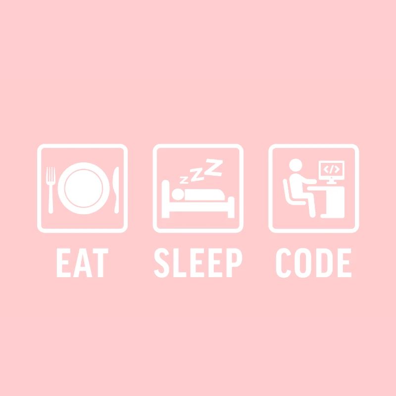 Programmation de t-shirts Eat sleep Code