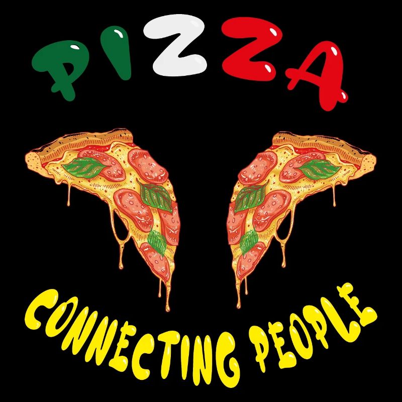 Pizza, connecting people, Freunde