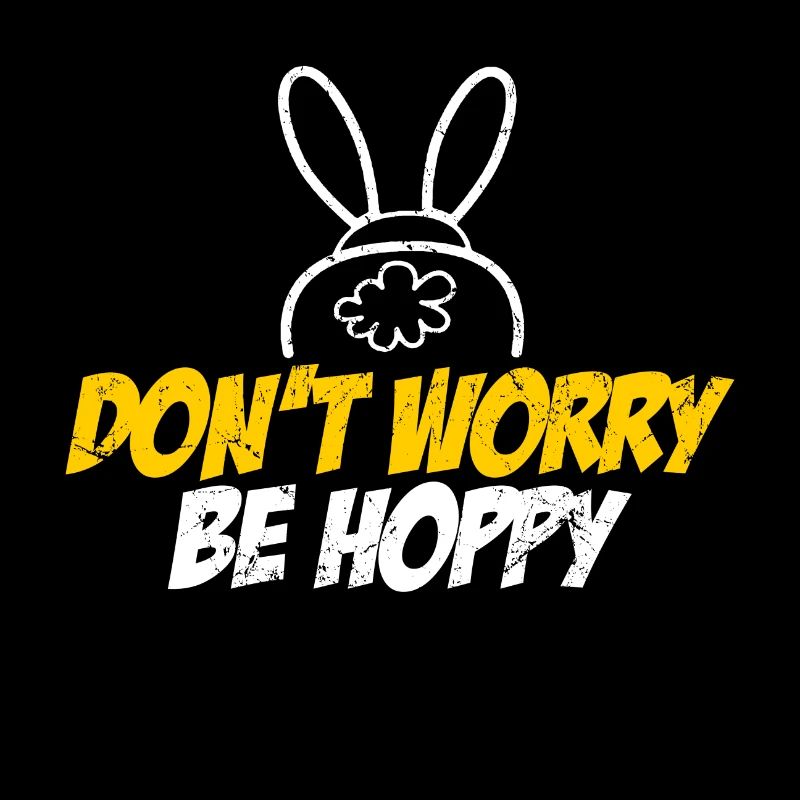 Rabbit Rabbit Be Hoppy Cute