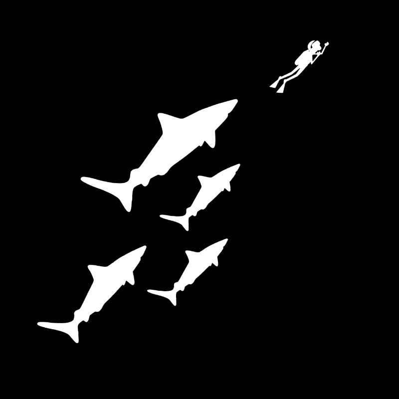 Requins plongeur plongée en mer plongée en apnée