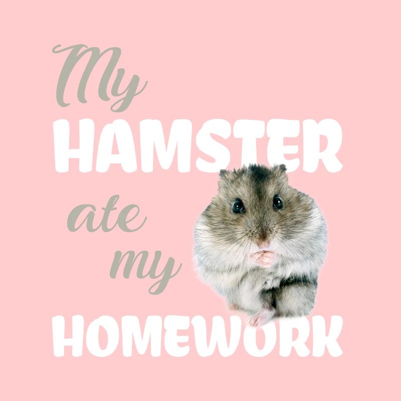 Devoirs de hamster drôle disant