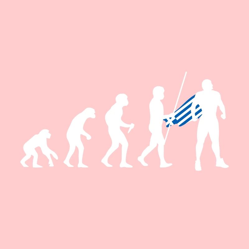 Évolution grecque Super-héros Drapeau grec