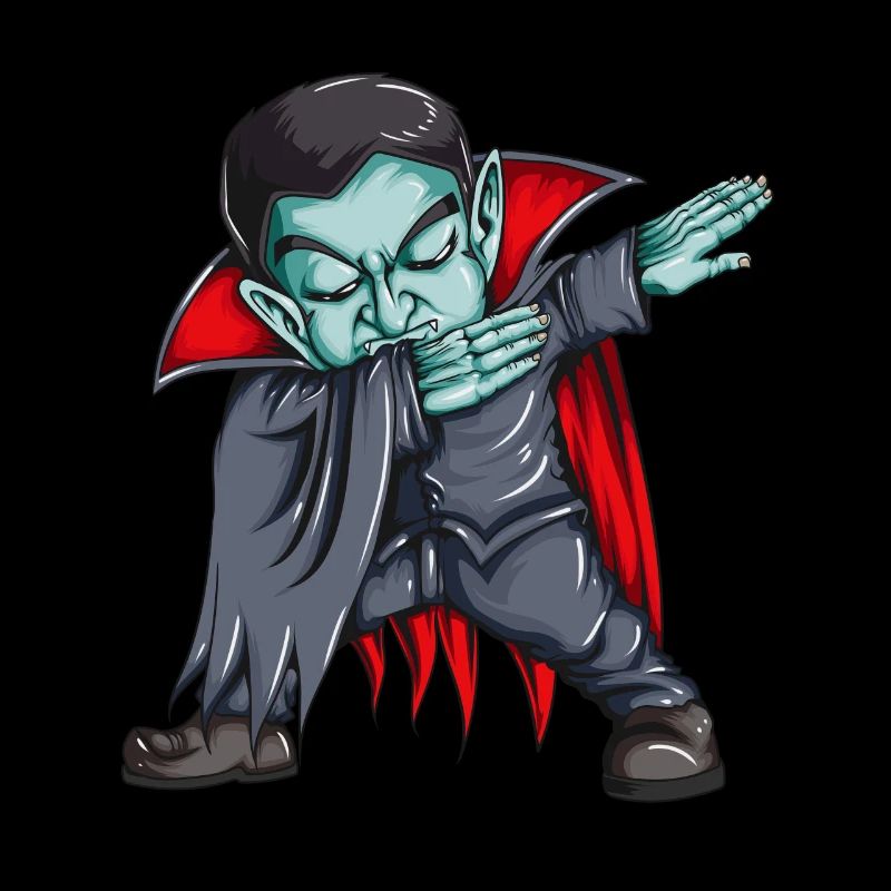 Horror Movie Night Dracula Vampire Makes Dab Kids