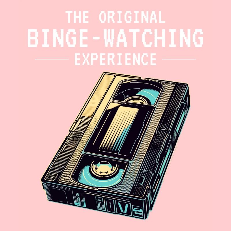 Retro VHS Kassette Nostalgisches 80er Jahre Binge-Watching