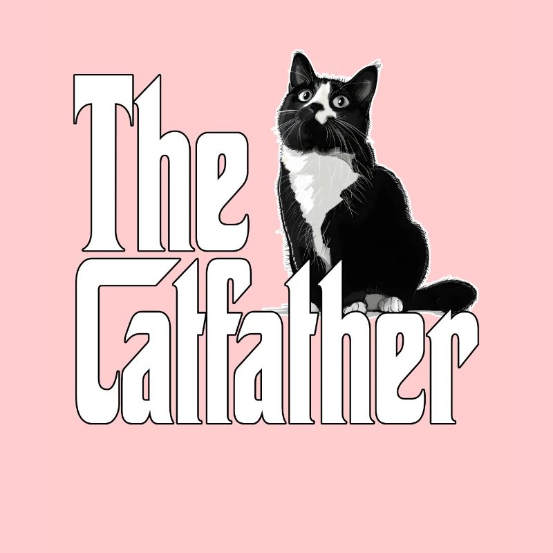Chat Papa Le Catfather Crazy Cat Père Kitty Daddy