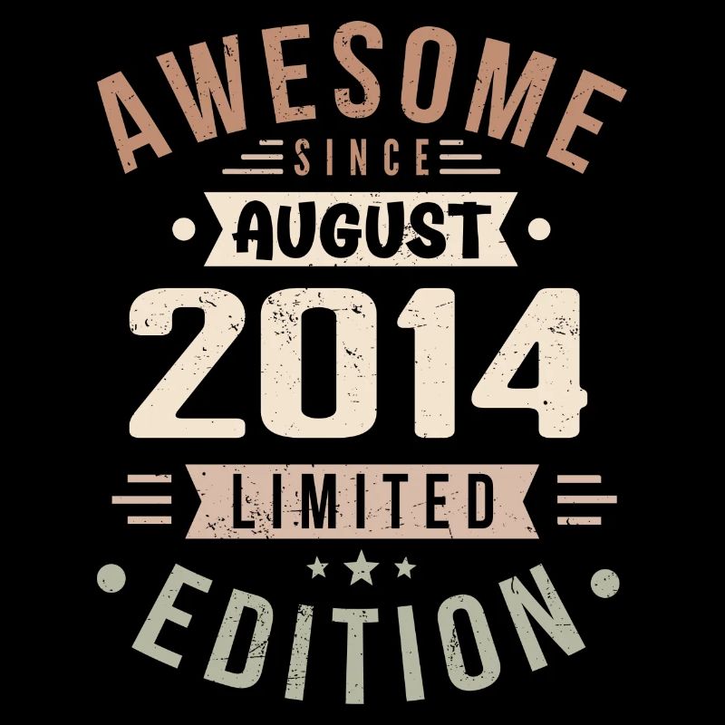 August 2014 Geburtstag im August 2014 Vintage 2014