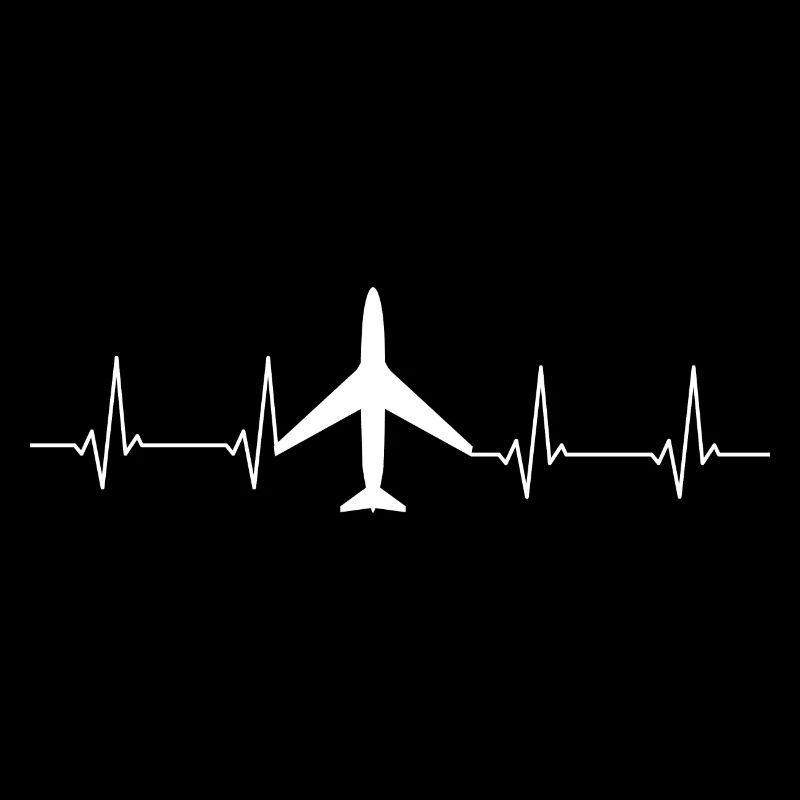 Herzschlag Pilot Geschenk Shirt