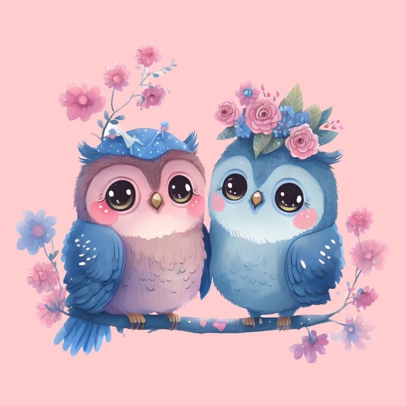Eule Valentinstag Herz Liebe Geschenkidee
