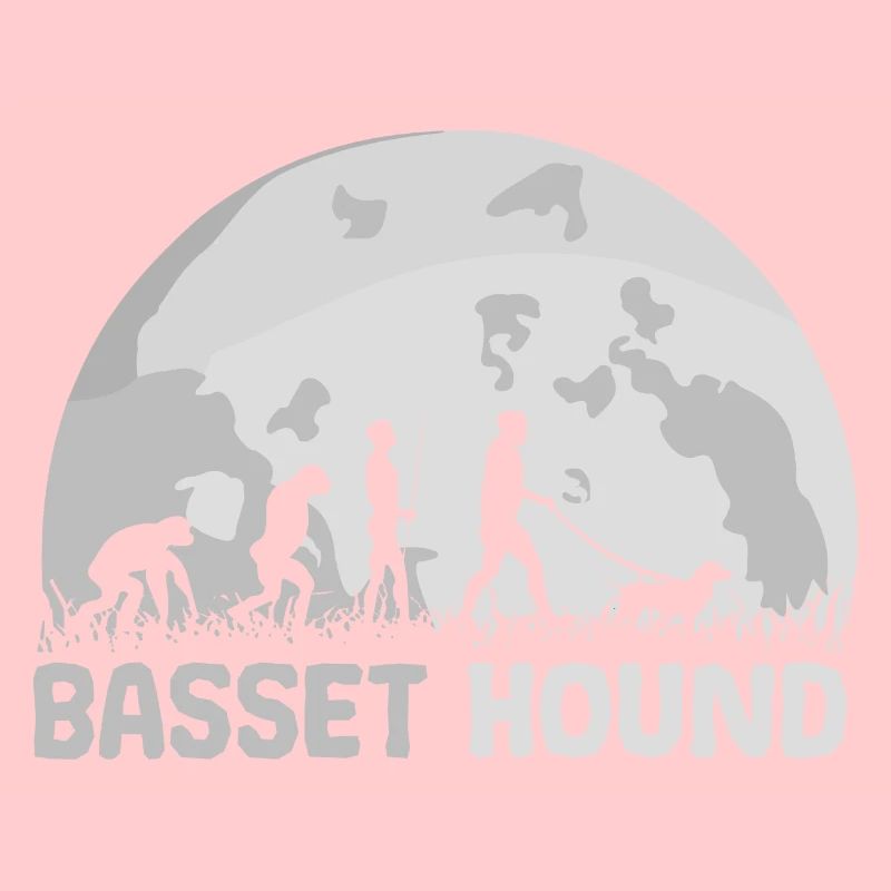 Basset Hound Hund Evolution Mond