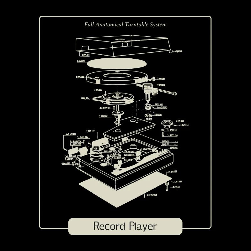 Record player vinyl retro