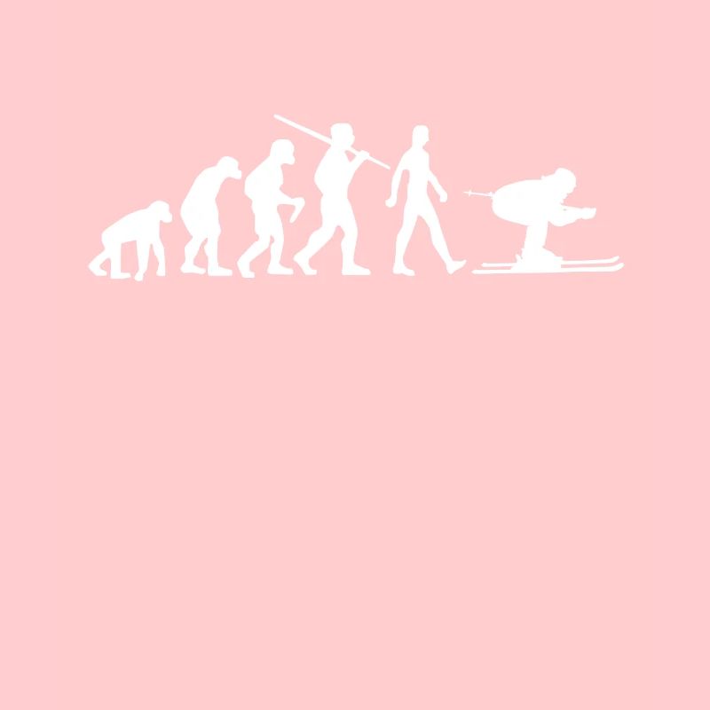 Skifahrer Evolution Skie