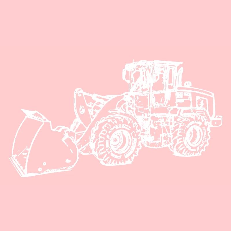 Wheel loader wheel loader white