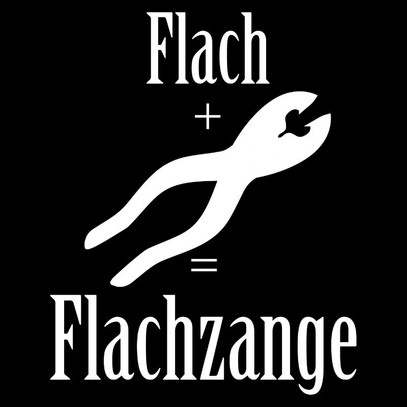 Flachzange Spruch Zange Design Geschenk provokant