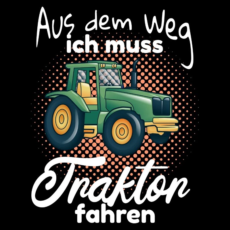 Kinder Traktor fahren Spruch
