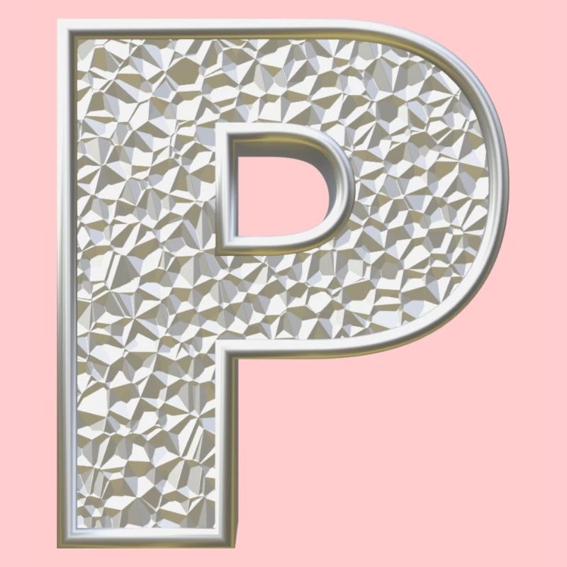 P, letter, letter P, initial, initial P, monogram,