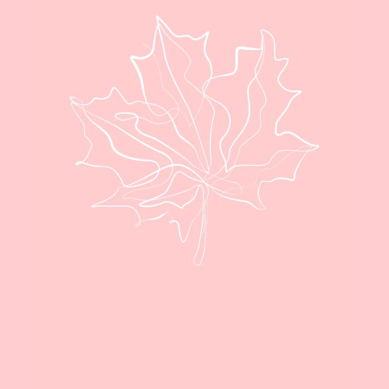 Feuille d’érable Canada - one line drawing